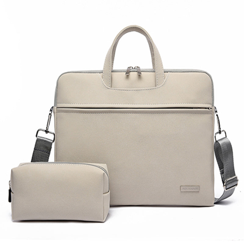 Bolso de cuero PU para mujer, funda para portátil, maletín para Macbook Air de 13,3, 14, 15,6 pulgadas, bolsos de mano para hombre, bandolera, bolso para ratón