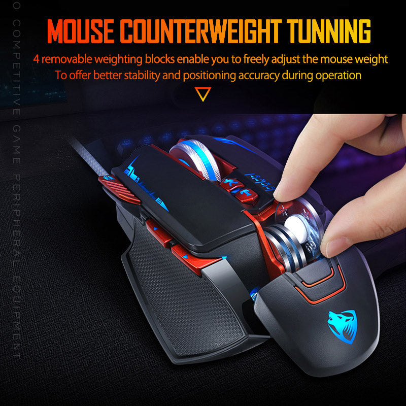 Thunder Wolf V9 Gaming Mouse | RGB | Wired