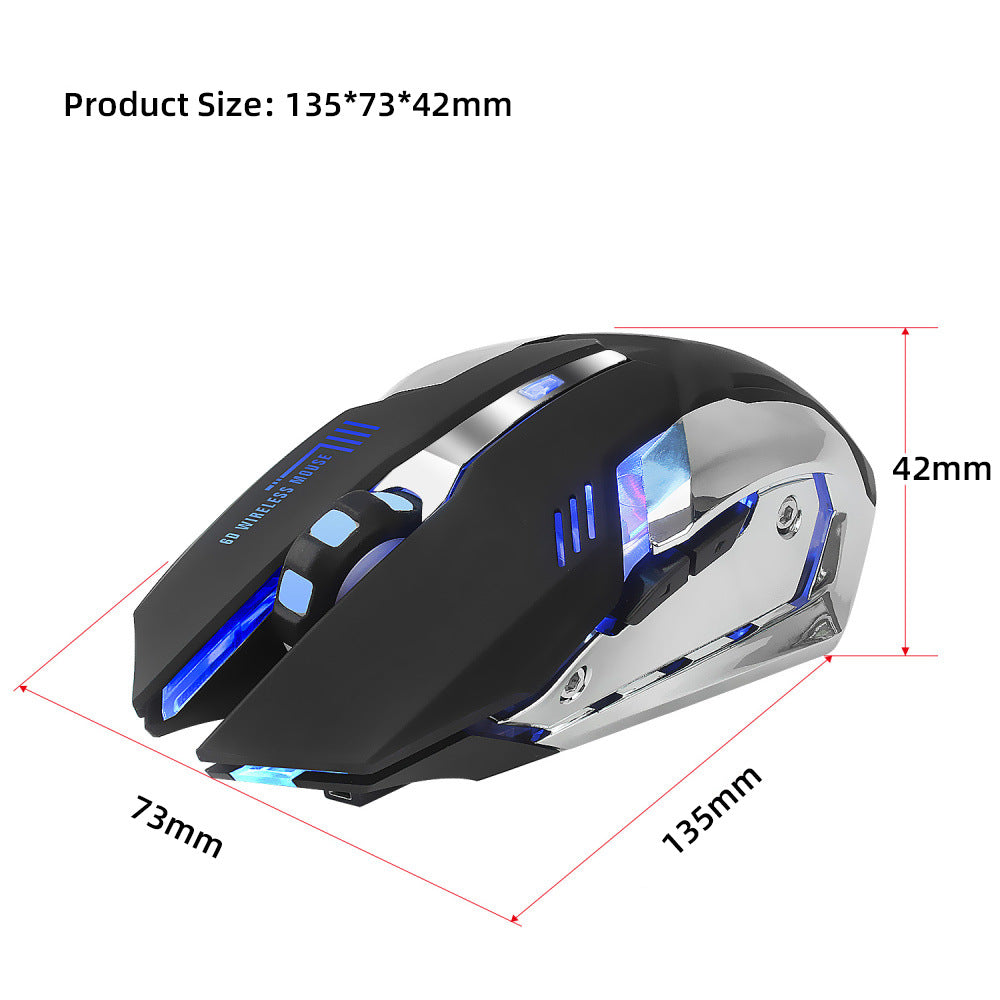 HXSJ Wireless Gaming Mouse | 2400 DPI | RGB Glow