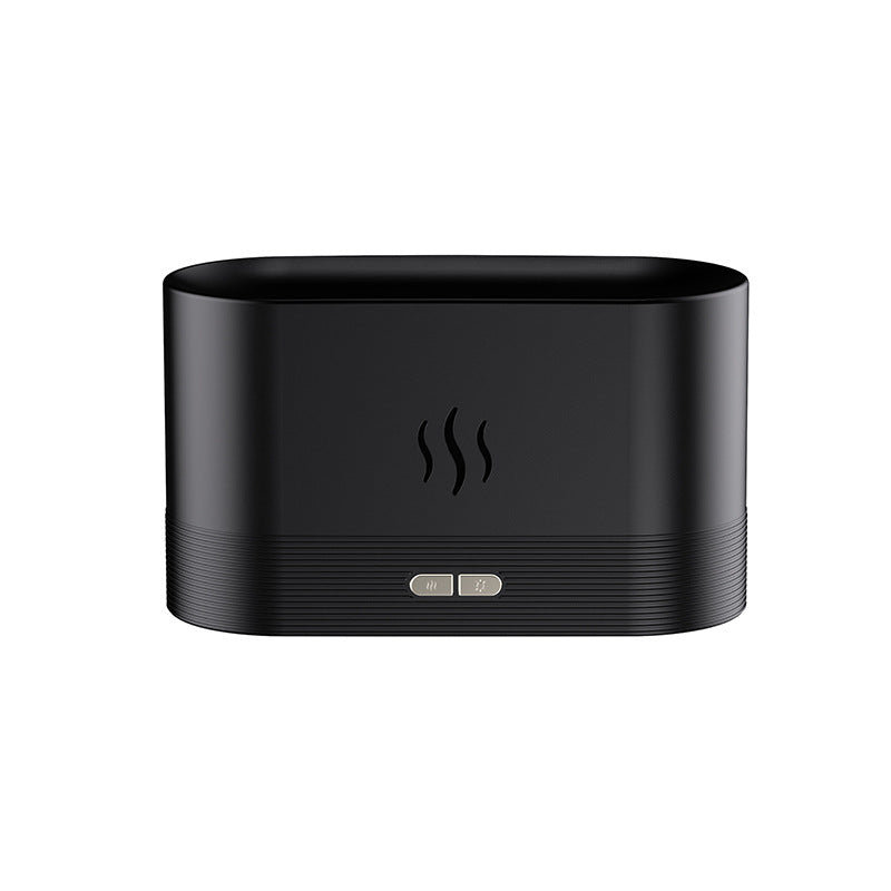 Difusor de Aroma con Luz de Llama, Humidificador de Niebla, Difusor de Aromaterapia con Protección de Apagado Automático sin Agua para Spa, Hogar, Yoga, Oficina