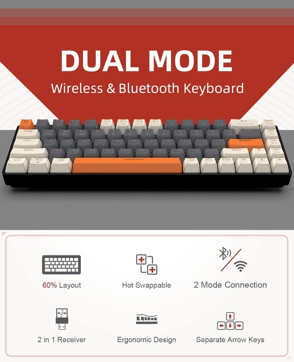 Wireless Bluetooth Mechanical Keyboard