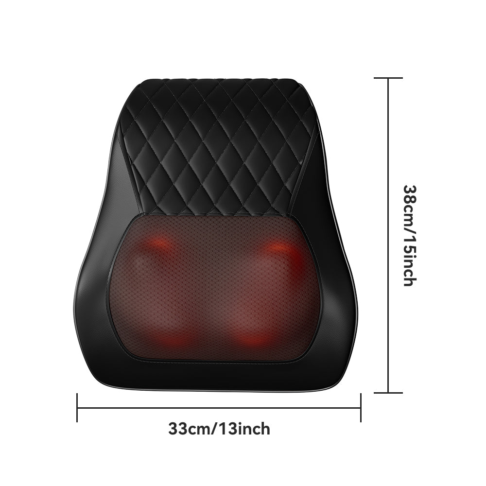 Almohada de masaje Shiatsu 3D para cuello, espalda y hombros, cojín de masaje eléctrico con función de calor, diseño ergonómico, ideal para usar en casa, la oficina y el coche