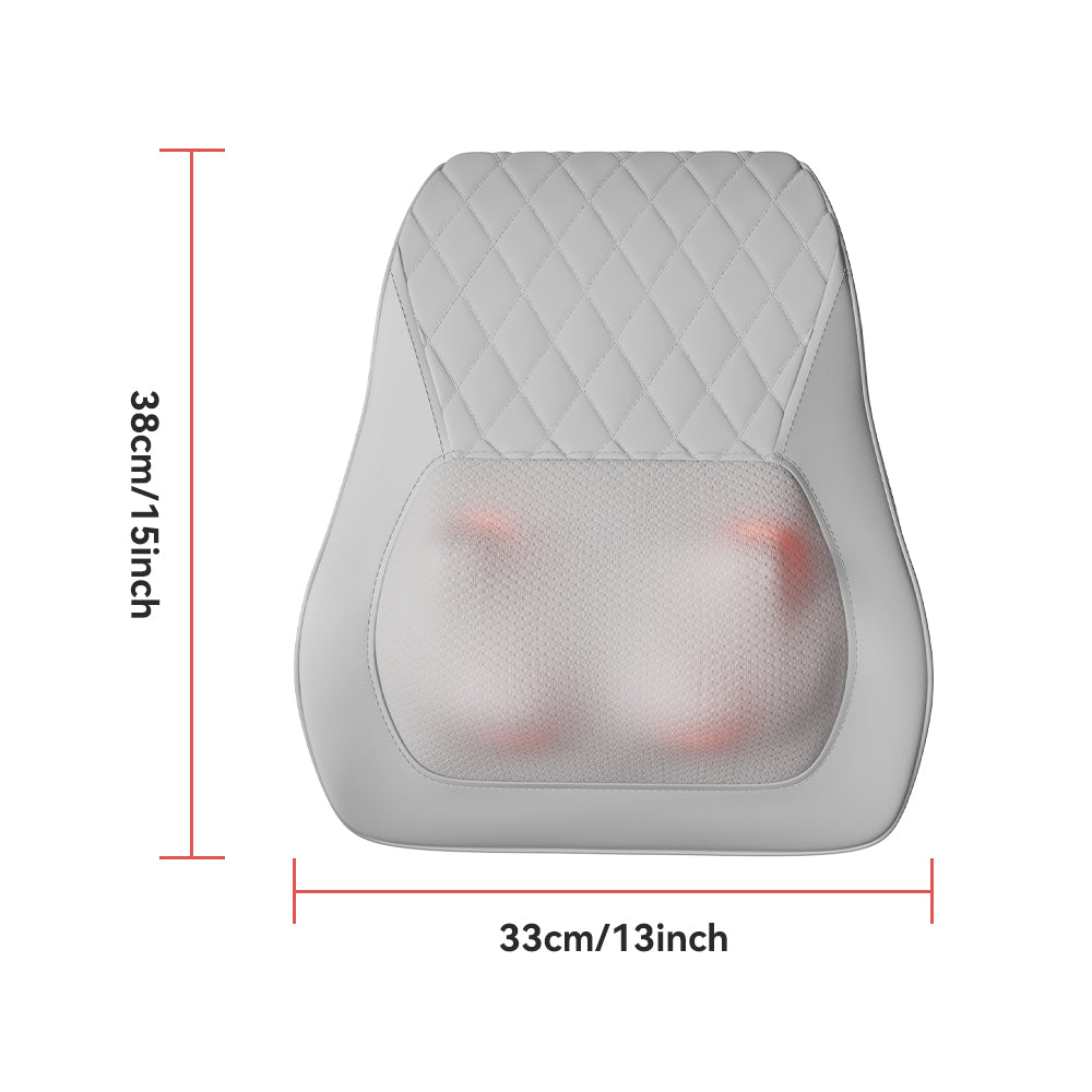 Almohada de masaje Shiatsu 3D para cuello, espalda y hombros, cojín de masaje eléctrico con función de calor, diseño ergonómico, ideal para usar en casa, la oficina y el coche