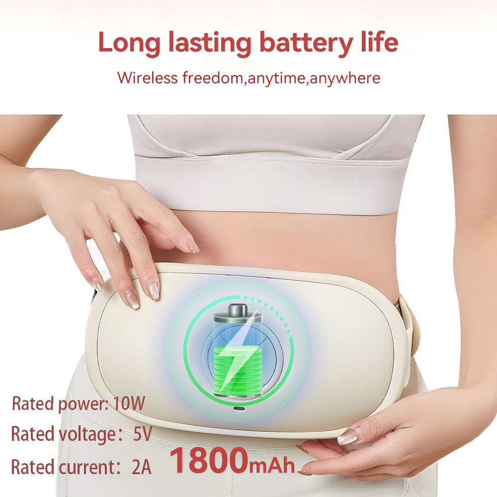 Masajeador de calefacción inteligente Masajeador abdominal con simulación de mano humana Terapia de calor con luz roja Uso doméstico portátil Elección de regalo ideal