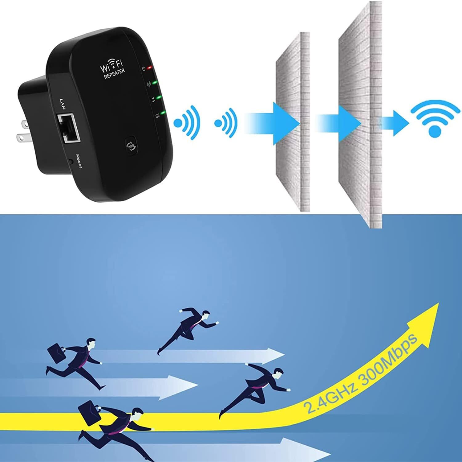 Wifi Repeater Wireless Signal Amplifier Extended Network Enhancer